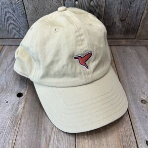 Birddogs Unisex Tan‎ Baseball Cap with Bird Logo Small Mark On Brim See Pics